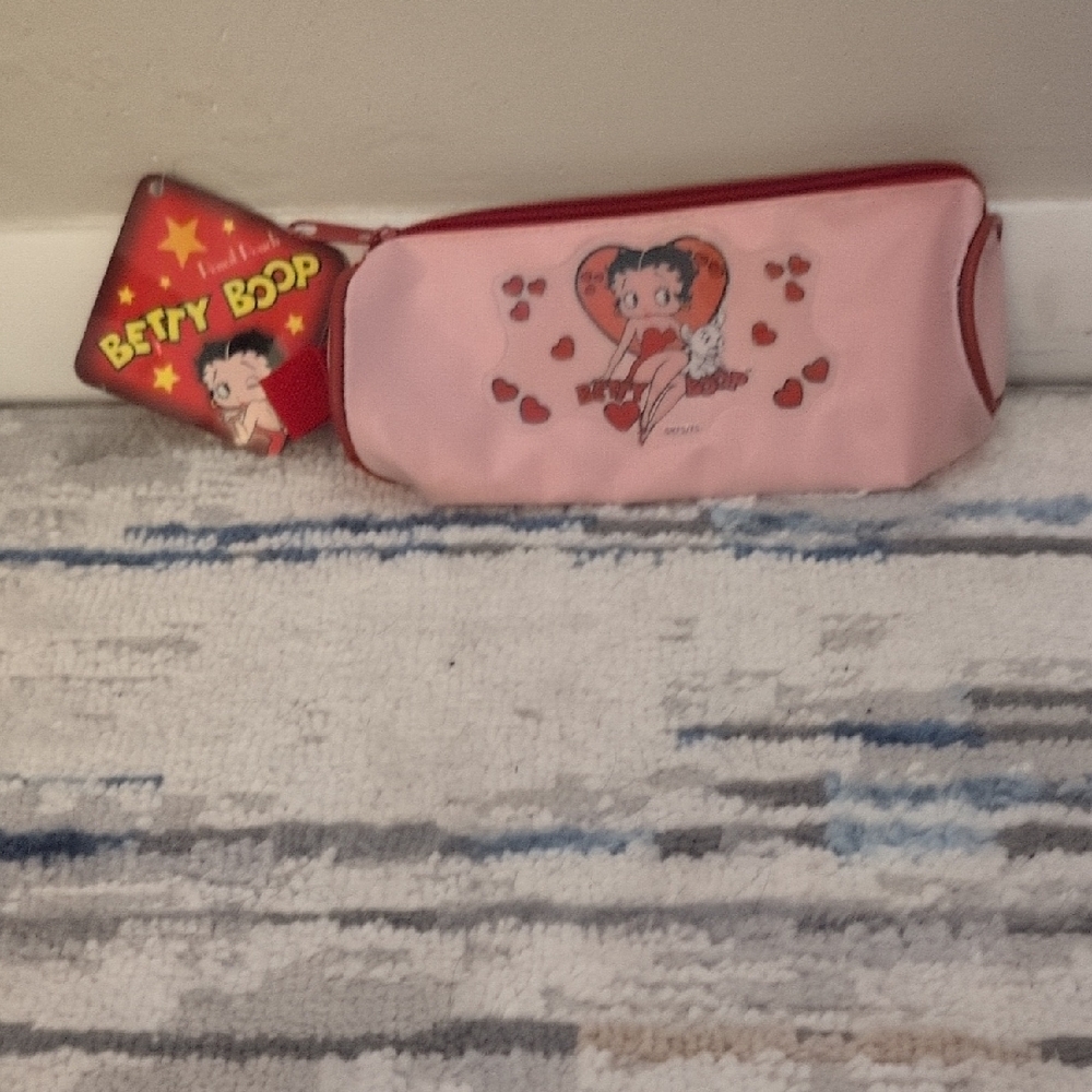 Betty Boop Pink and Red Kids Pencil Case